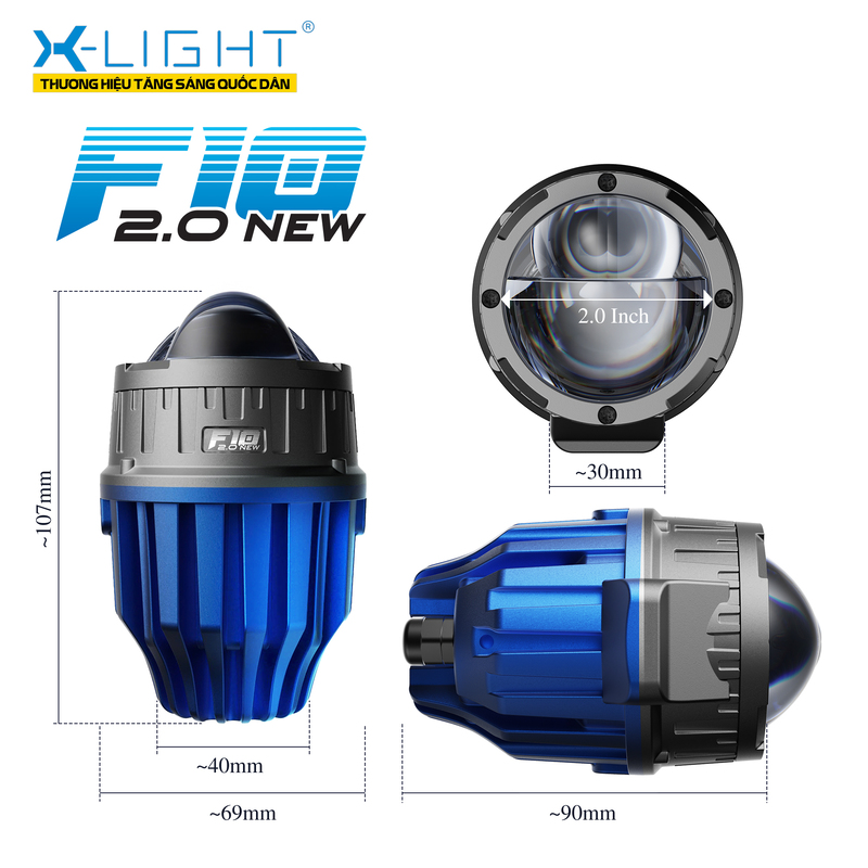 BI GẦM X-LIGHT F10 2.0 NEW
